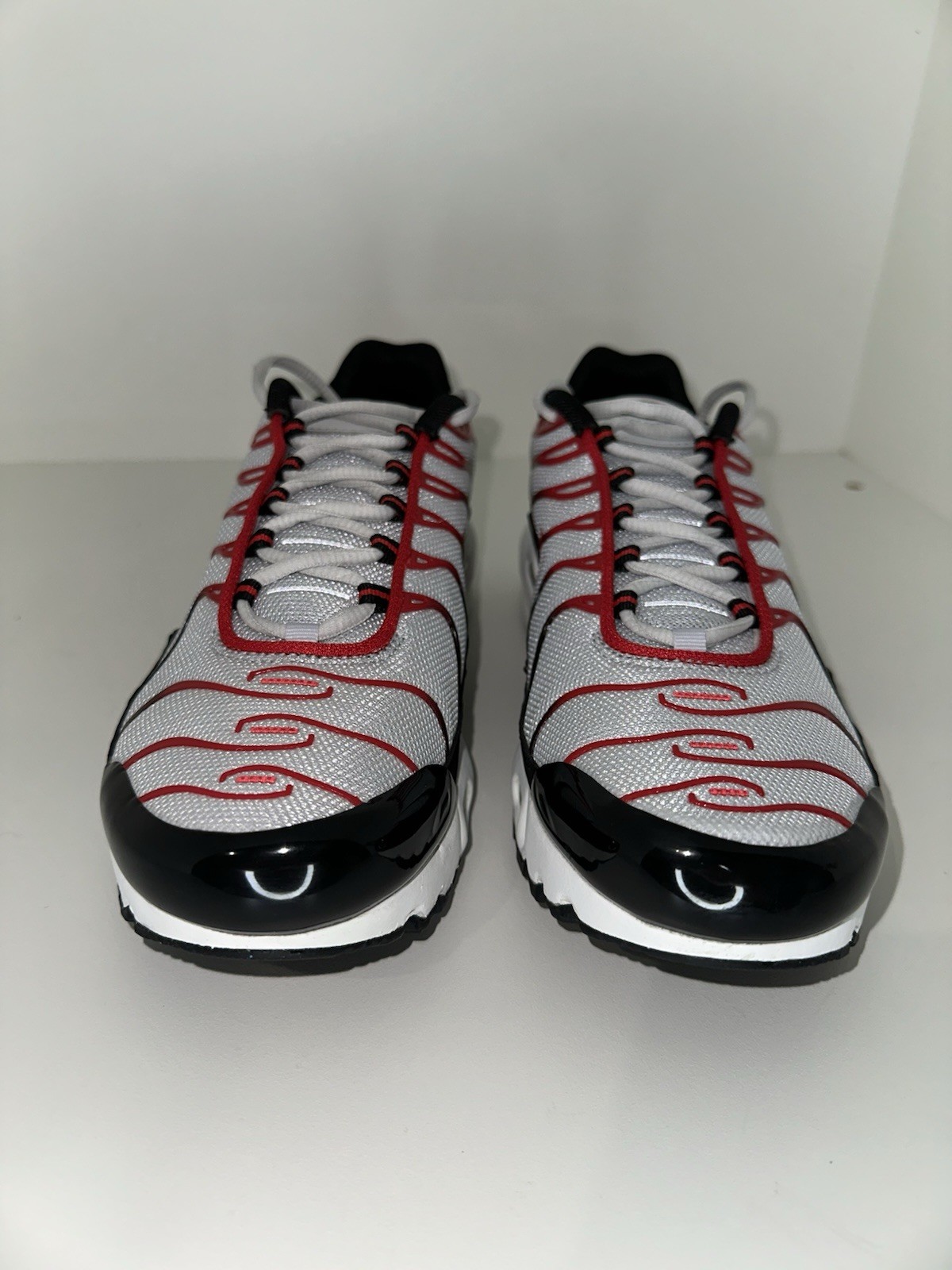 Nike Air Max Plus TN GS Pure Platinum Black Red CD0609-027 7Y W8.5 2024 MINT — image 6