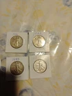 walking liberty half dollar lot of 4