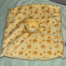 Unipak Yellow Lion Plush Lovey Baby Rattle Star Security Blanket 2011