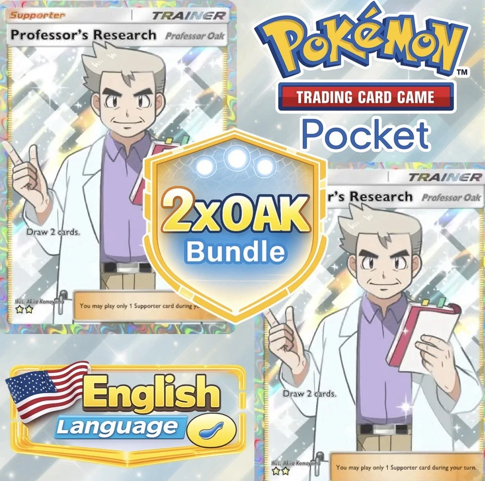 Professor Research (Oak) [2] PTCGP – Pokémon TCG Pocket  image 1