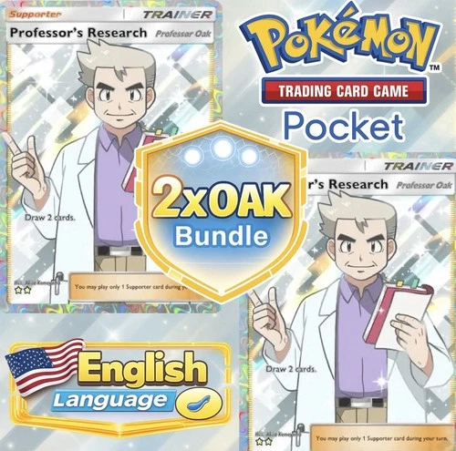 Professor Research (Oak) [2] PTCGP – Pokémon TCG Pocket  video thumbnail