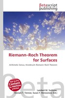 Lambert M. Surhone (U. A.) | Riemann-Roch Theorem For Surfaces | Taschenbuch