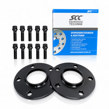 30mm 2x15mm SCC Spurverbreiterung Schwarz für BMW E90 E91 E92 E93 + Radschrauben