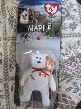 Ty Teenie Beanie Maple the Bear Plush Ronald McDonald House Charities 1999 MAPLE