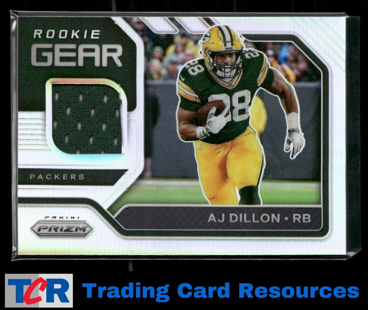 AJ Dillon Panini Prizm Rookie Gear Relics #27 Base