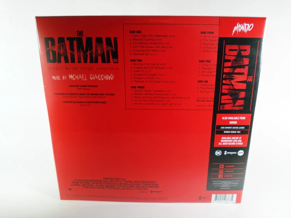 Mondo Exclusive THE BATMAN Soundtrack Vinyl Record Album Limited Edition - Image 2 of 2