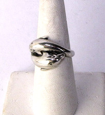 Dolphin Ring Sterling Silver Size 6.5 Band Vintage Porpoise