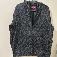 Supreme Illuminite Reflective Pullover Windbreaker  black Large
