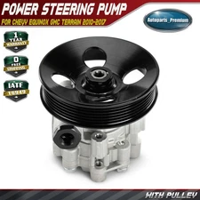 Power Steering Pump with Pulley for Chevy Equinox GMC Terrain 10-17 V6 3.6L 3.0L