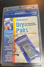 West Marine Waterproof Dry Packs For Large GPS, Documents - It Floats Brand New