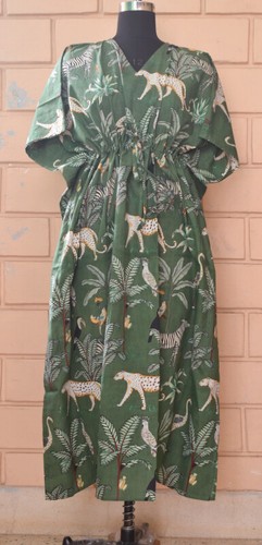 Indisch Baumwolle Kimono Kaftane Sommerkleid Nachthemd Maxi Braut Kleid US - Bild 82 von 89