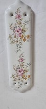 Vintage Ceramic Floral Door Finger  Plate