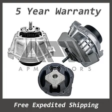 K4045 For 2013-2015 BMW X1 3.0L AUTO Engine & Transmission Mount Kit 3pc