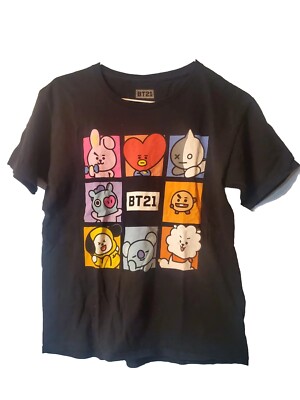 【BT21】 BT21バンド半袖Tシャツ(ブラック) 楽天市場】【送料無料】BT21 BTS 半袖 Tシャツ 半袖Tシャツ ロゴ