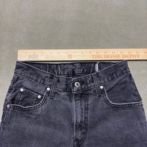 Levis Silvertab Jeans Womens 26x31 (Fit 27x29) Black Distressed Thrashed Y2K Vtg - Picture 6 of 9