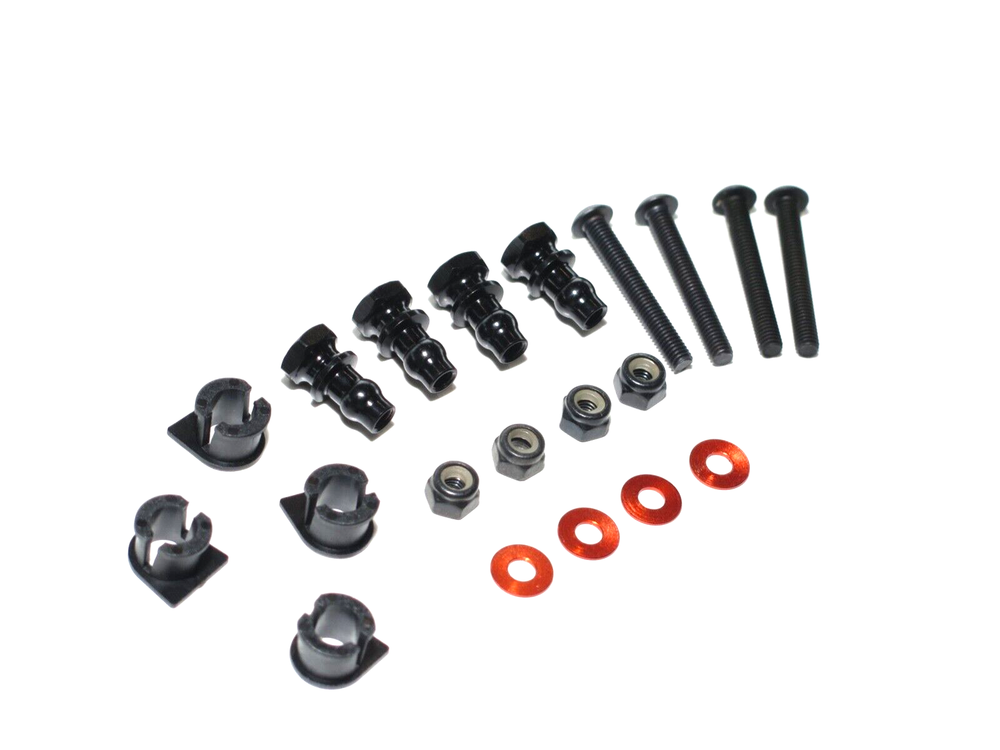 HBS204820 HB RACING D4 Evo3 BUGGY SHOCK MOUNT STAND-OFFS