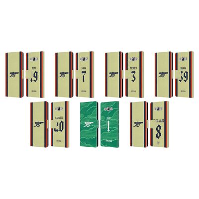 ARSENAL FC 2021/22 SPIELER AWAY KIT BRIEFTASCHE HUELLE FÜR SAMSUNG HANDYS 3