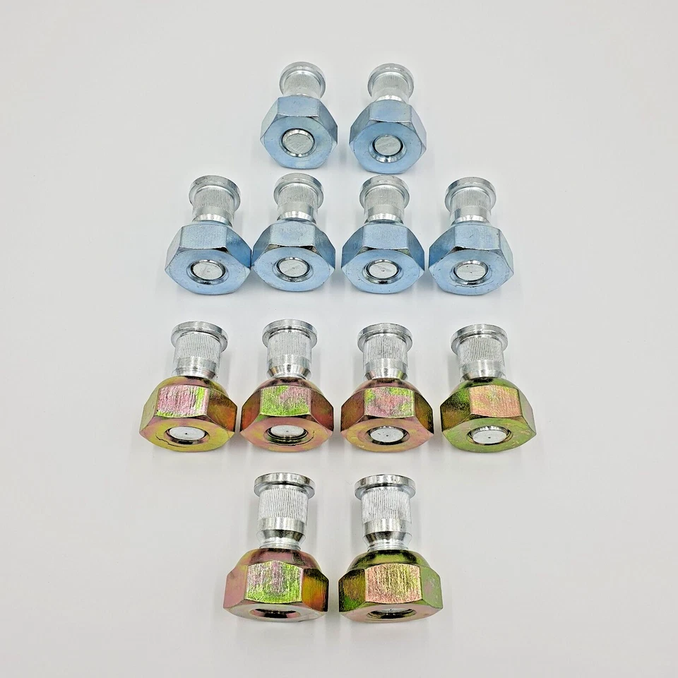 12x Tuerca de rueda + Perno delantero 6 derecho + 6 izquierdo para ISUZU NPR NQR NPR-HD NRR 98-25 Foto 4 de 4