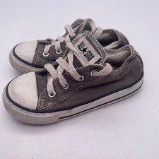 Converse Chuck Taylor All Star Toddler 9 Gray Sneakers Low Top T28