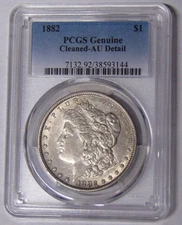 PCGS AU Detail 1882-P Morgan Silver Dollar Philadelphia Mint #38593144