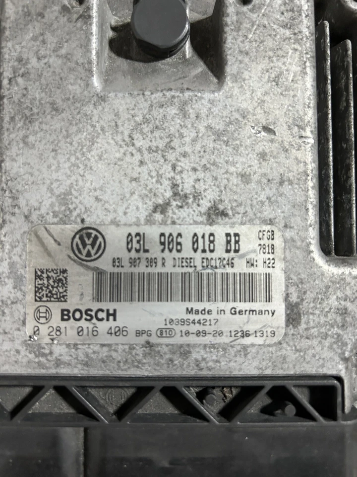 ECU CALCULATEUR MOTEUR VW GOLF VI 2.0L CFGB 0281016406 03L906018BB A DECODER - Immagine 2 di 4