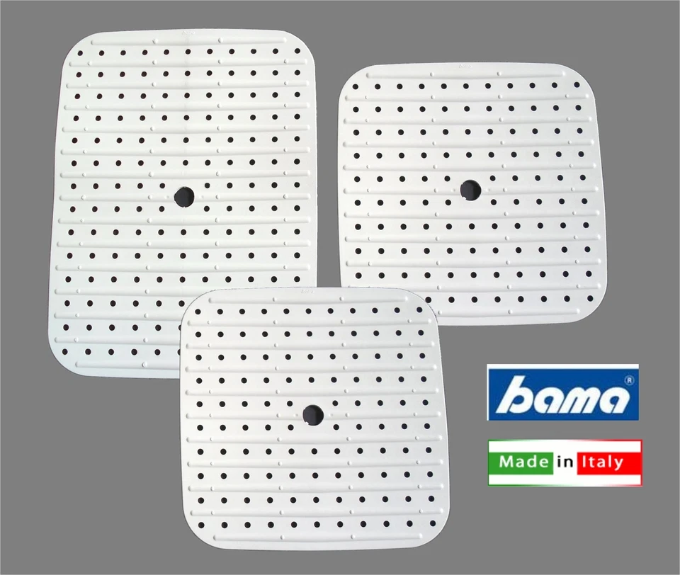 BAMA TAPPETO LAVELLO SOFT SET 3 PEZZI BIANCO