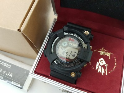 g shock frogman stussy x bape