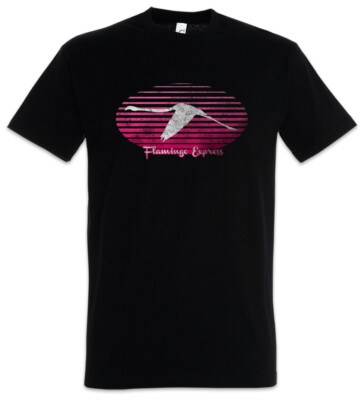 Flamingo Express Herren T-Shirt Herz Heart Flamingo Herz Love Liebe Unicorn