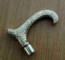 Brass Designer Silver Derby Handle Handmade For Walking Stick Wooden Cane Gift