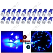 20X BLUE 5SMD LED BULBS T10 W5W 158 194 DASH GUAGE PANEL LIGHTS LAMP FOR CHEVY