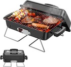 Tabletop Portable Charcoal BBQ Grill with Lid Grill Stainless Steel