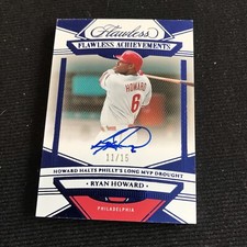 2023 Flawless Ryan Howard Flawless Achievements Sapphire Auto #11/15 Phillies