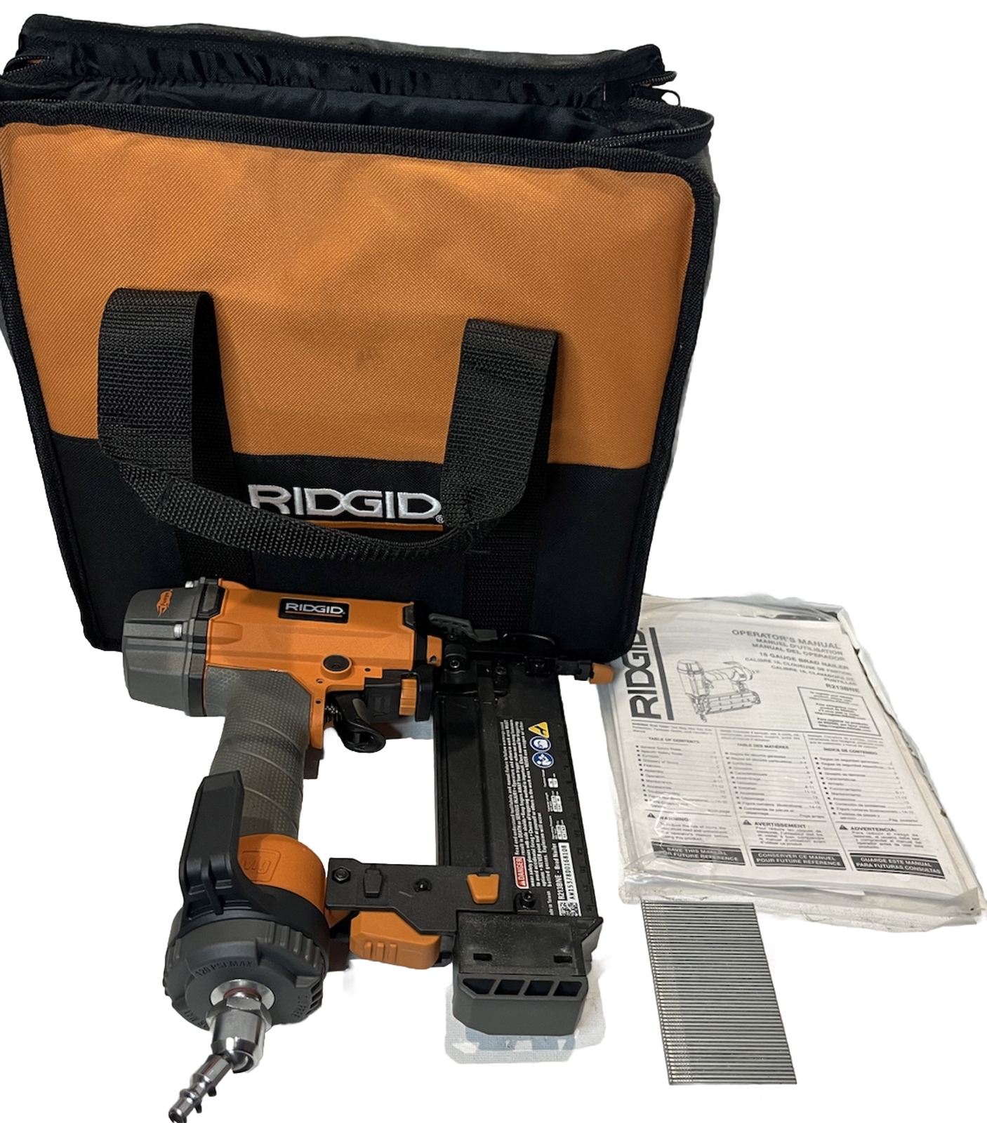 RIDGID TOOLS R150FSE Pneumatic 18Gauge 11/2 in. Finish Stapler. eBay