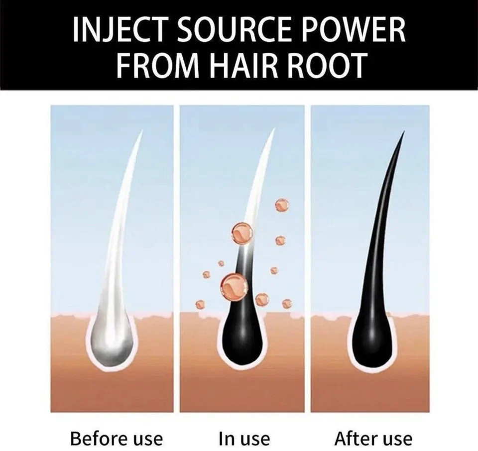 Xampu para tintura de cabelo marrom escuro MEIDU – 3 em 1 cor e cuidados permanentes | 500 ml - Imagem 4 de 4