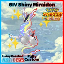 ✨Shiny Miraidon 6IV✨ Pokemon Scarlet & Violet 🚀Fast Home Transfer🚀