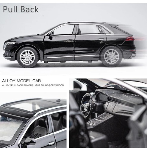 1:32 Audi  Q8 SUV Alloy Car Model Diecast Scale Toy Vehicles Car Sound Light - Picture 14 of 24