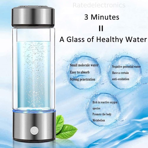 Hydrogen Rich Generator Water Cup Alkaline Ionizer Maker Bottle Anti-Oxidation - Picture 2 of 12