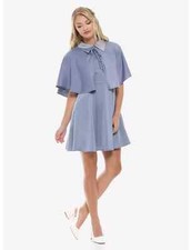 Her Universe Harry Potter FLEUR DELACOUR Dress Shoulder Cape Cosplay SZ 14 NEW