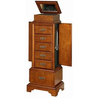 Armoire Jewelry Cabinet Box Storage Chest Stand Organizer Necklace Wood Armoire Jewelry Cabinet Box Storage Chest Stand Organizer Necklace Wood