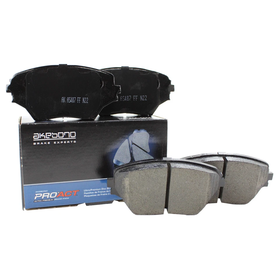 Juego de pastillas de freno de disco cerámicas delanteras Akebono ProAct ACT862 para Toyota RAV4 2001-2005 Foto 3 de 4