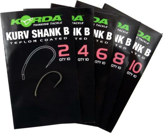 Korda Kurv shank B Carp Hooks curve shank All Sizes