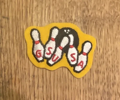 Girl Scout fun patch badge Vintage Bowling Pins