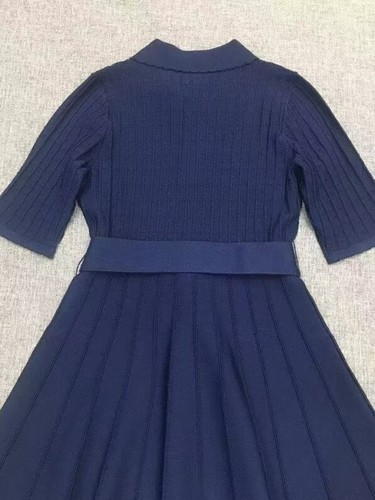 Womens Ted Baker V-neck Knit Short Sleeve A-line Mini Dress - Bild 6 von 15