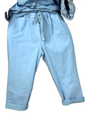 LaBass Crashhose  Jogpant  super lässig Hellblau - EG 46 48 50 52 54