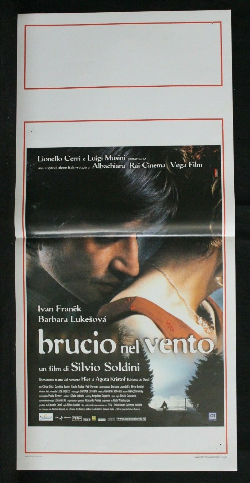 Locandina originale film Brucio nel vento (2002) - Regia di Silvio Soldini