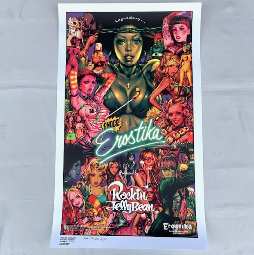 FLAVORS x Rockin’Jelly Bean シルクスリーン ポスター FLAVORS x Rockin'Jelly Bean Screen Print フレーバーズ