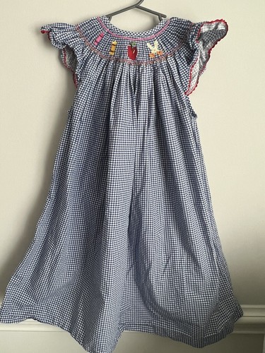 Smocked Bishop Dress School Theme Size 5