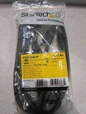 STARTECH SVUSB2N1 6 KVM CABLES 6 ft 2-in-1