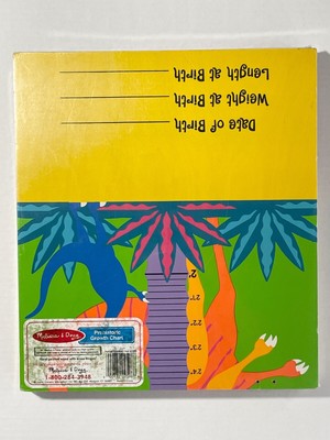 Melissa &amp; Doug Prehistoric Wooden Dinosaur Growth Chart (bin 9 