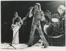 Rod Stewart Live Concert Vintage Original Type 1 Photo Amco Coa 29375